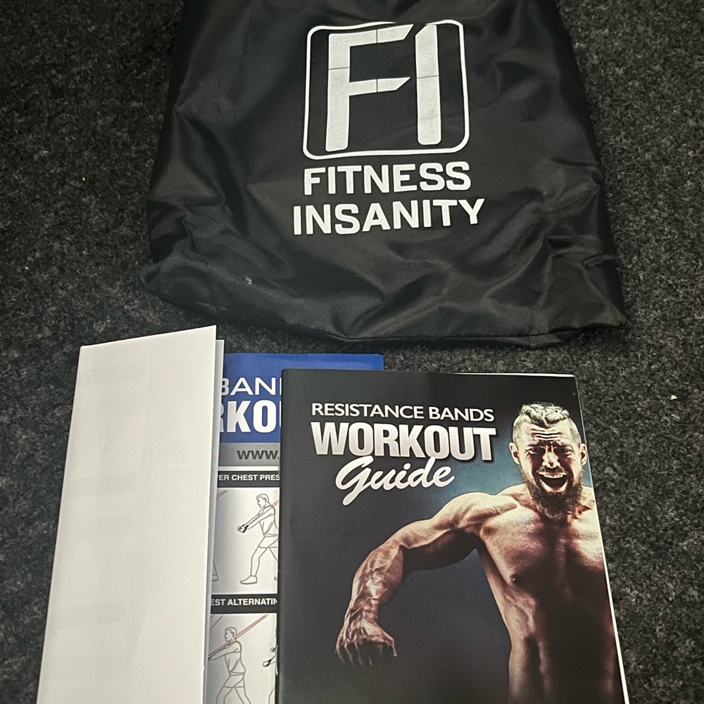 New Open Box unbreakable Resistance Bands Set Fitness Insanity . - Picture 5 of 16